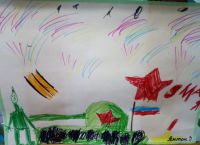 Выставка рисунков детей «Салют Победы»